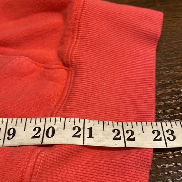 Pam & Gela LF Women's Coral Pink Zip Front Fleece Hoodie Fair Condition Small - Picture 11 of 13